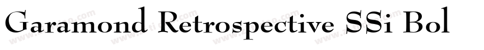 Garamond Retrospective SSi Bold字体转换